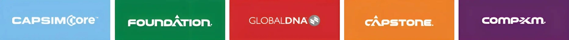 Capsim Core, Foundation, GlobalDNA, Capstone, CompXM